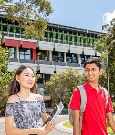 Student walking in Brisbane campus