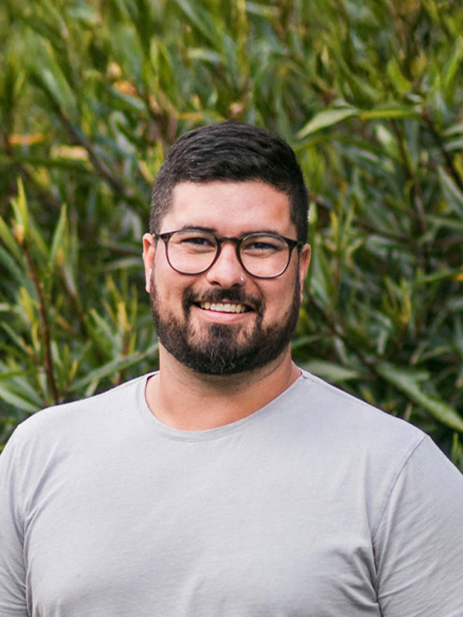 Mature age student outside happy