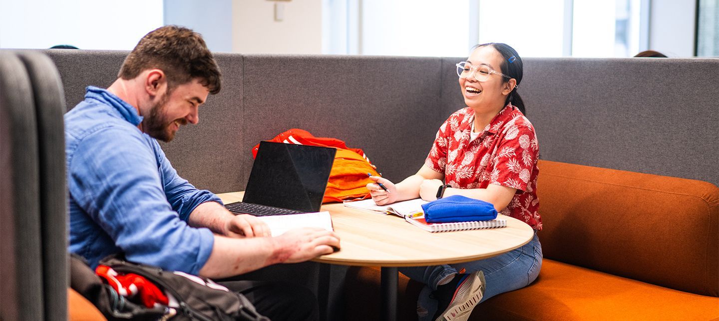 School leaver students sitting