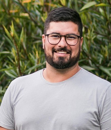 Single boy with plants standing