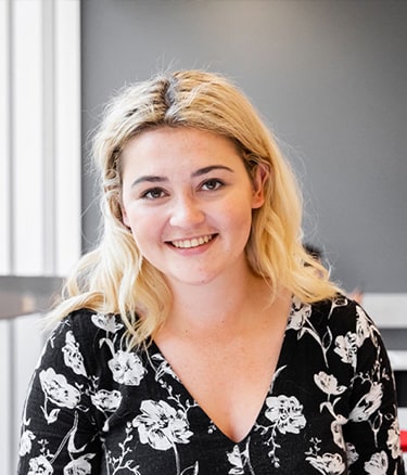 Smiling student class room
