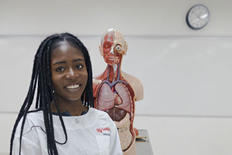 Student health lab human skeleton