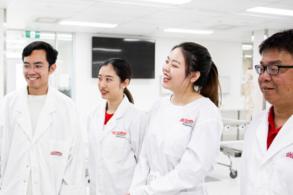 Students in lab