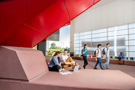 Students on campus