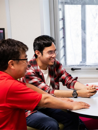 Students together common area