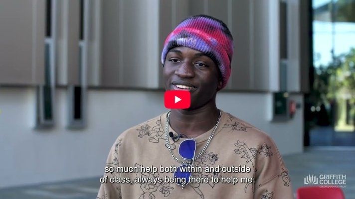 Play Video - SUPPORT AT GRIFFITH COLLEGE